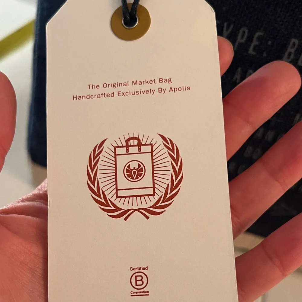 Apolis Global Citizen Jute Tote: Floral Bouquet Design Orig $78 - Picture 6 of 10